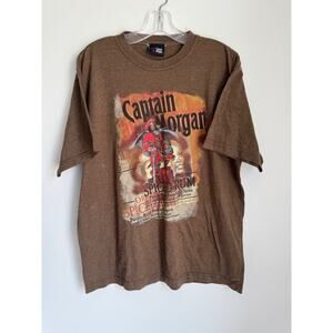 Captain Morgan T Shirt Logo Official Crew Tee Graphic Cotton